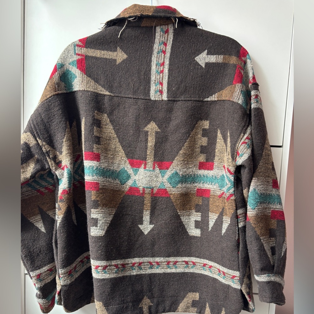 Aztec Print Blanket Jacket - Picture 4 of 13